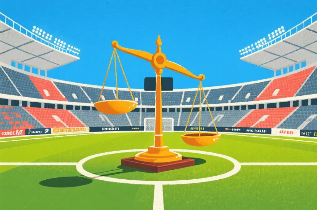 体育场与法律秤象征监管